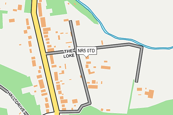 NR5 0TD map - OS OpenMap – Local (Ordnance Survey)