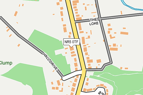 NR5 0TF map - OS OpenMap – Local (Ordnance Survey)