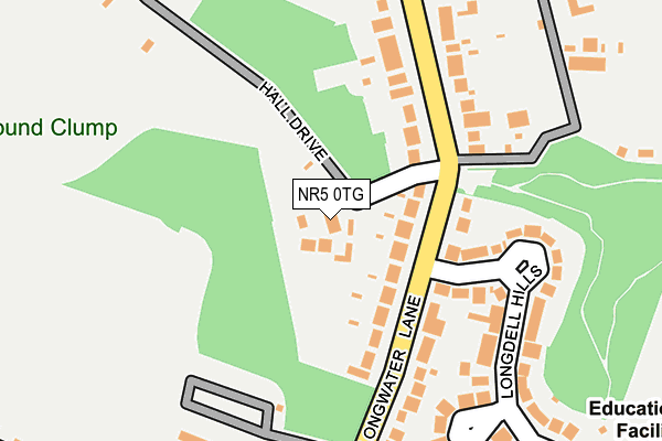 NR5 0TG map - OS OpenMap – Local (Ordnance Survey)