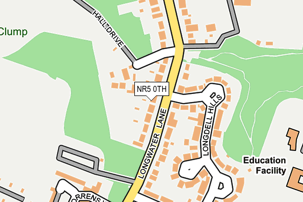 NR5 0TH map - OS OpenMap – Local (Ordnance Survey)