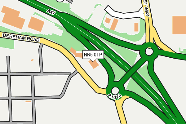 NR5 0TP map - OS OpenMap – Local (Ordnance Survey)