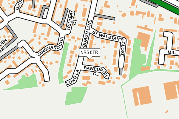 NR5 0TR map - OS OpenMap – Local (Ordnance Survey)