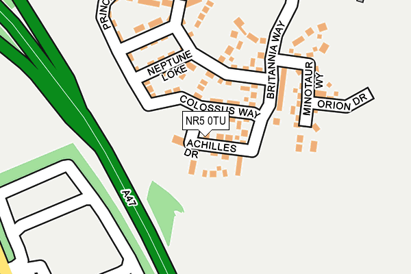 NR5 0TU map - OS OpenMap – Local (Ordnance Survey)
