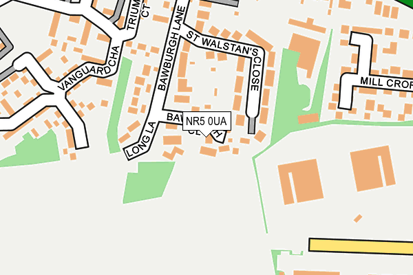 NR5 0UA map - OS OpenMap – Local (Ordnance Survey)