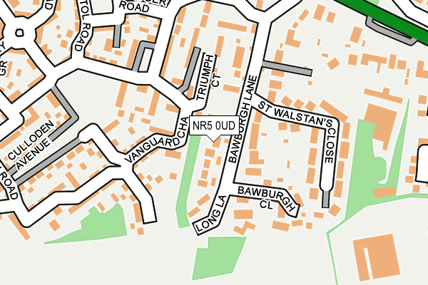 NR5 0UD map - OS OpenMap – Local (Ordnance Survey)