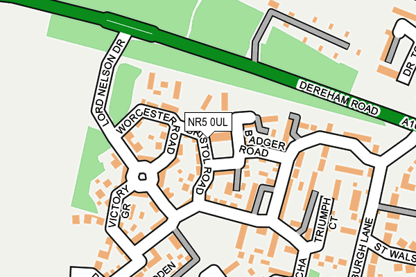NR5 0UL map - OS OpenMap – Local (Ordnance Survey)