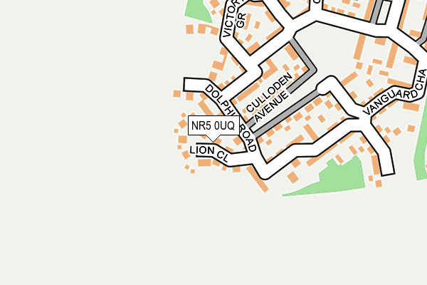 NR5 0UQ map - OS OpenMap – Local (Ordnance Survey)