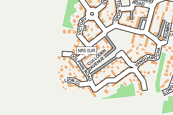NR5 0UR map - OS OpenMap – Local (Ordnance Survey)
