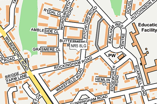 NR5 8LG map - OS OpenMap – Local (Ordnance Survey)