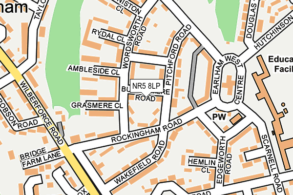 NR5 8LP map - OS OpenMap – Local (Ordnance Survey)