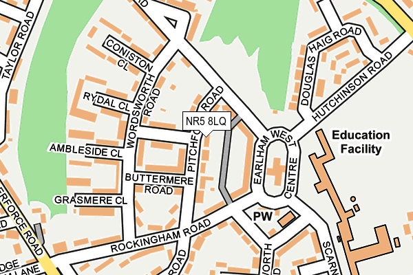 NR5 8LQ map - OS OpenMap – Local (Ordnance Survey)