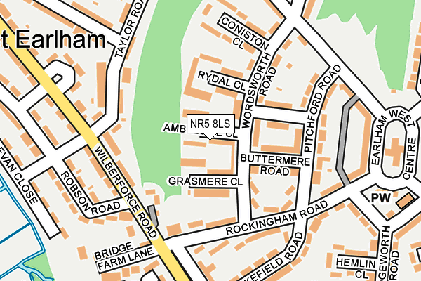 NR5 8LS map - OS OpenMap – Local (Ordnance Survey)