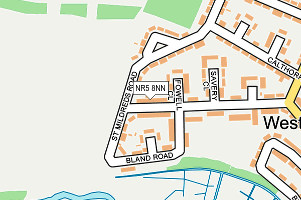 NR5 8NN map - OS OpenMap – Local (Ordnance Survey)