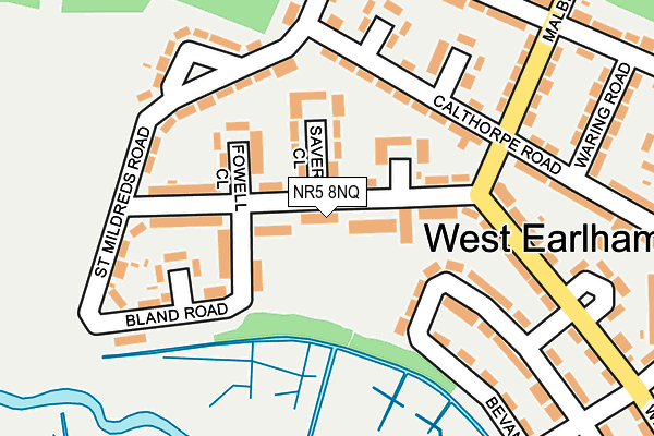 NR5 8NQ map - OS OpenMap – Local (Ordnance Survey)