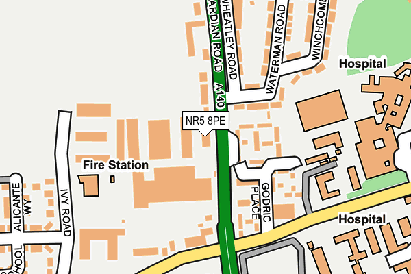NR5 8PE map - OS OpenMap – Local (Ordnance Survey)