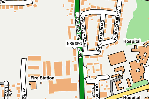 NR5 8PG map - OS OpenMap – Local (Ordnance Survey)