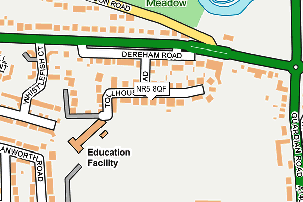 NR5 8QF map - OS OpenMap – Local (Ordnance Survey)