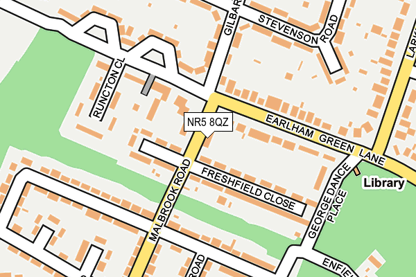 NR5 8QZ map - OS OpenMap – Local (Ordnance Survey)