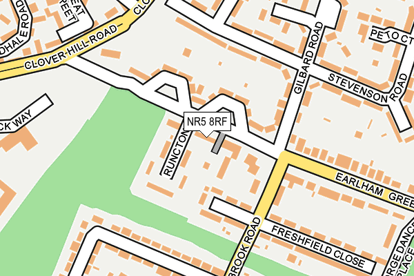 NR5 8RF map - OS OpenMap – Local (Ordnance Survey)