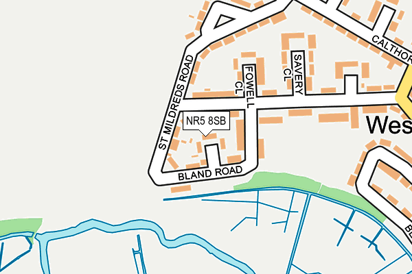 NR5 8SB map - OS OpenMap – Local (Ordnance Survey)