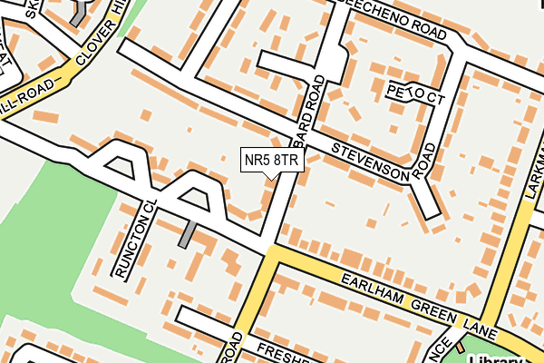 NR5 8TR map - OS OpenMap – Local (Ordnance Survey)