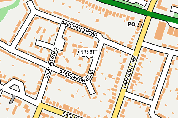 NR5 8TT map - OS OpenMap – Local (Ordnance Survey)