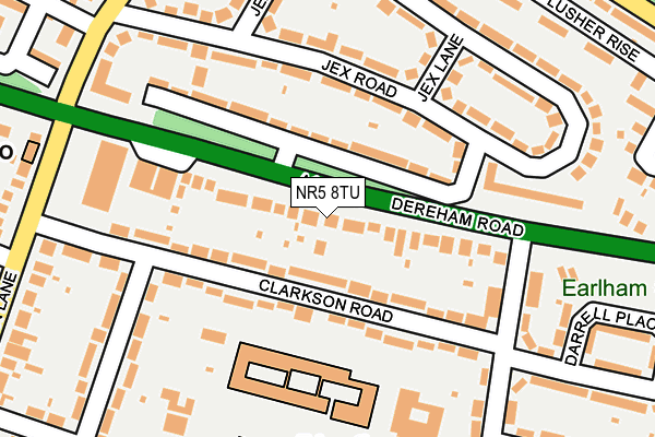 NR5 8TU map - OS OpenMap – Local (Ordnance Survey)