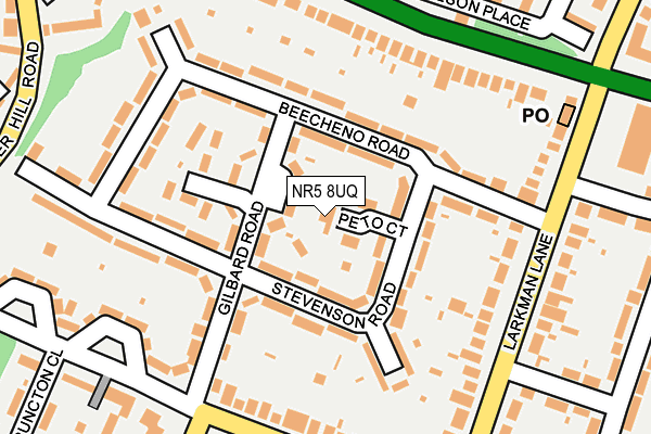 NR5 8UQ map - OS OpenMap – Local (Ordnance Survey)