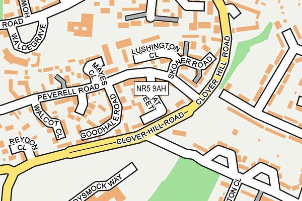 NR5 9AH map - OS OpenMap – Local (Ordnance Survey)