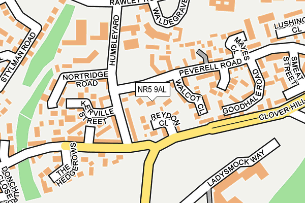 NR5 9AL map - OS OpenMap – Local (Ordnance Survey)