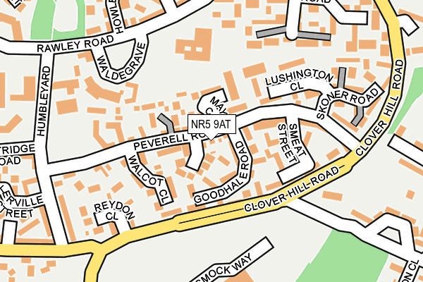 NR5 9AT map - OS OpenMap – Local (Ordnance Survey)