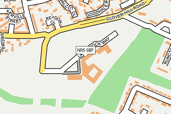 NR5 9BF map - OS OpenMap – Local (Ordnance Survey)