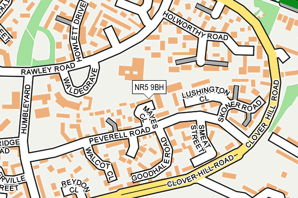 NR5 9BH map - OS OpenMap – Local (Ordnance Survey)