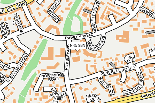 NR5 9BN map - OS OpenMap – Local (Ordnance Survey)