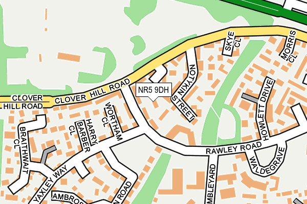 NR5 9DH map - OS OpenMap – Local (Ordnance Survey)