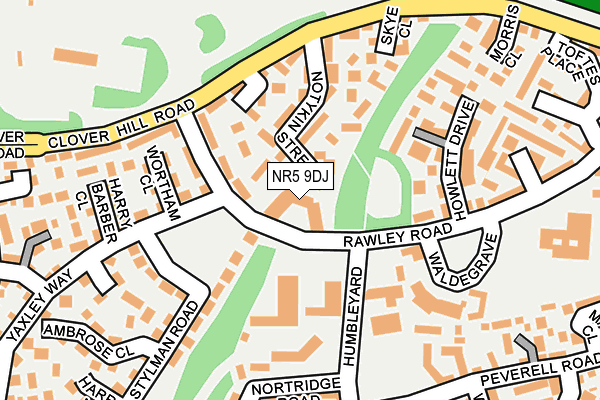 NR5 9DJ map - OS OpenMap – Local (Ordnance Survey)