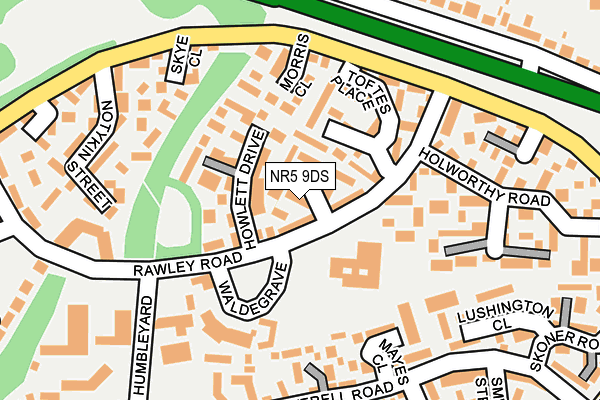 NR5 9DS map - OS OpenMap – Local (Ordnance Survey)