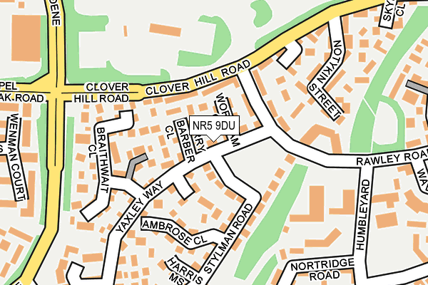 NR5 9DU map - OS OpenMap – Local (Ordnance Survey)