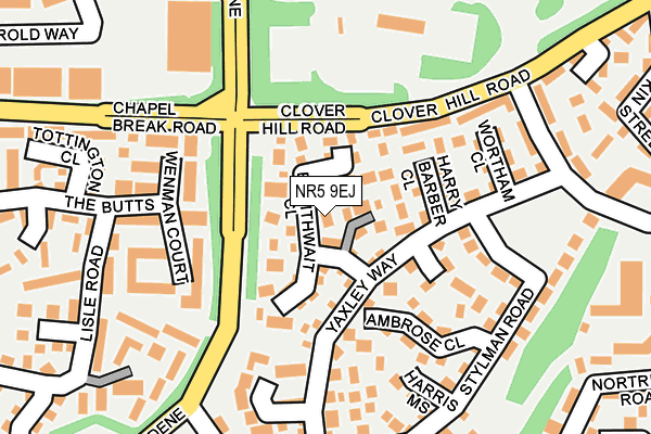 NR5 9EJ map - OS OpenMap – Local (Ordnance Survey)