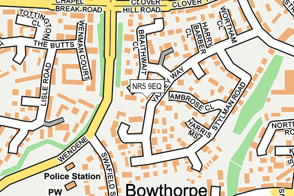 NR5 9EQ map - OS OpenMap – Local (Ordnance Survey)
