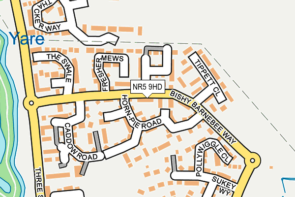 NR5 9HD map - OS OpenMap – Local (Ordnance Survey)