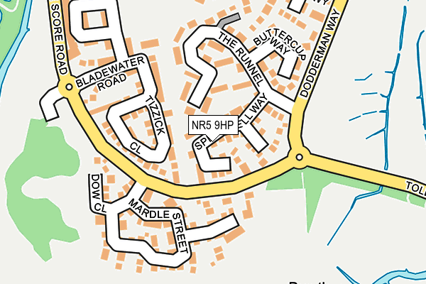NR5 9HP map - OS OpenMap – Local (Ordnance Survey)