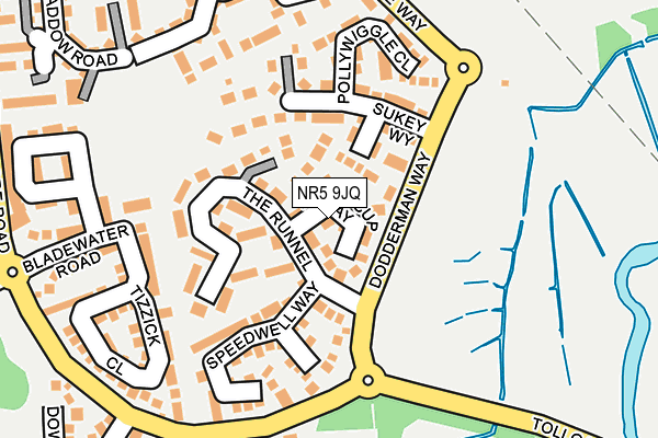 NR5 9JQ map - OS OpenMap – Local (Ordnance Survey)