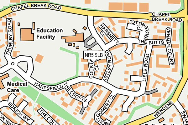 Map of CATHEDRAL WINDOW CLEANING ANGLIA LIMITED at local scale