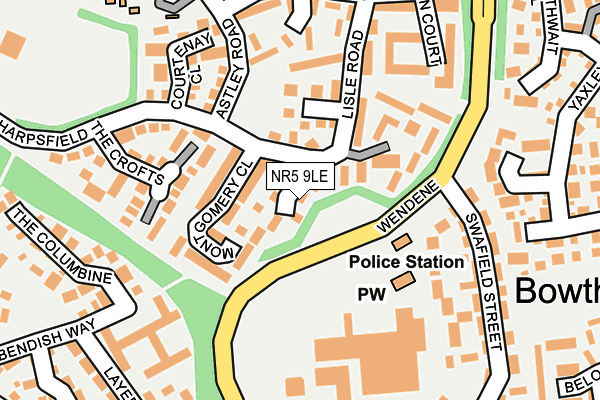 NR5 9LE map - OS OpenMap – Local (Ordnance Survey)
