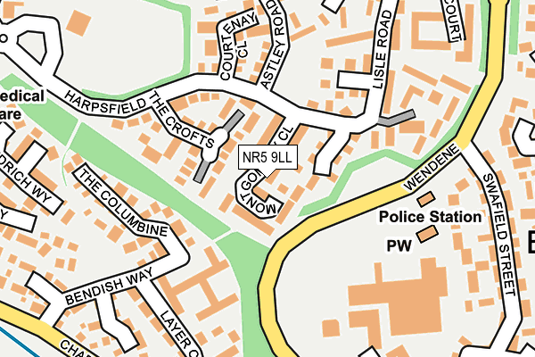 NR5 9LL map - OS OpenMap – Local (Ordnance Survey)
