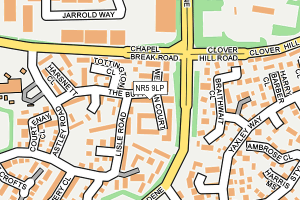 NR5 9LP map - OS OpenMap – Local (Ordnance Survey)