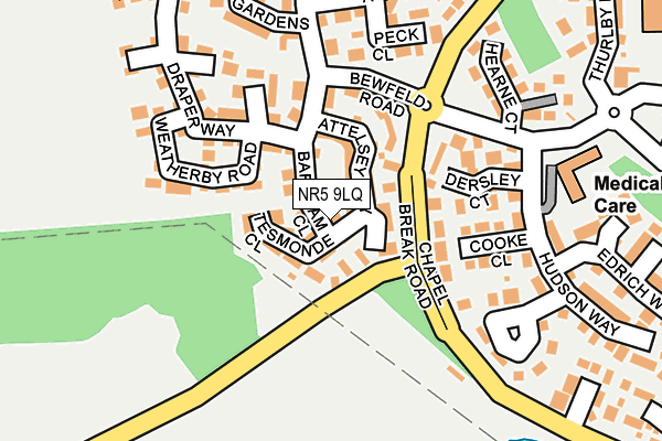 NR5 9LQ map - OS OpenMap – Local (Ordnance Survey)