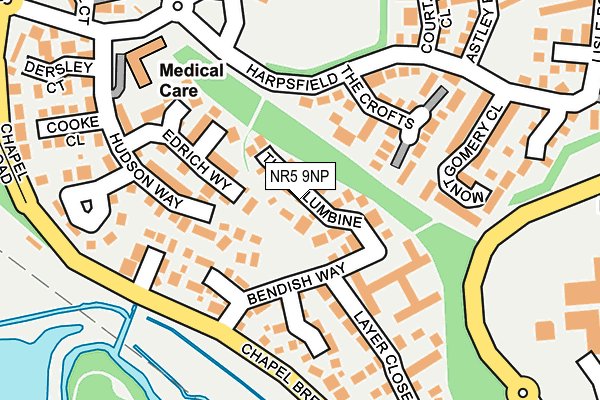 NR5 9NP map - OS OpenMap – Local (Ordnance Survey)