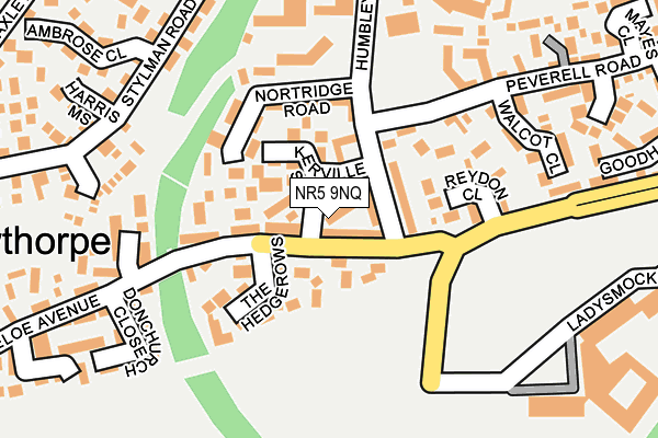 NR5 9NQ map - OS OpenMap – Local (Ordnance Survey)
